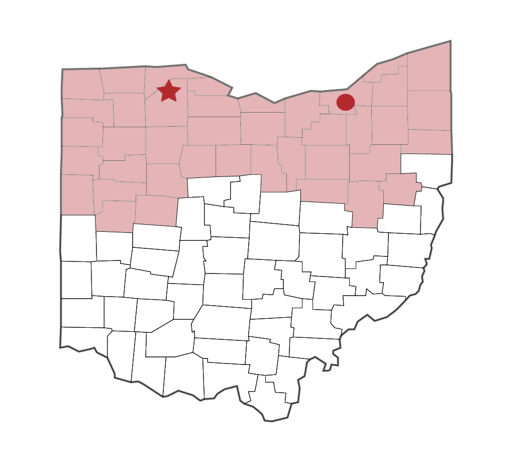 Northern Ohio service territory