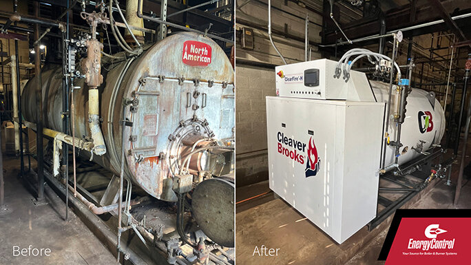 ClearFire-H modular steam boiler replacement