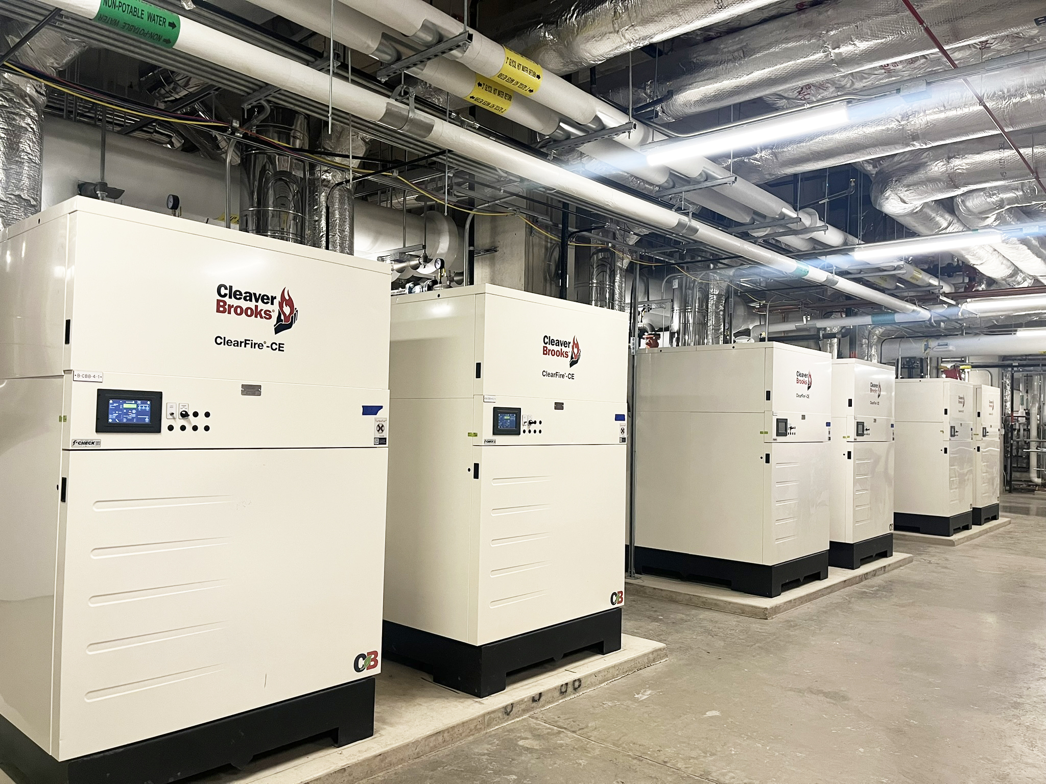 ClearFire condensing boiler installation at a Cleveland-area hospital
