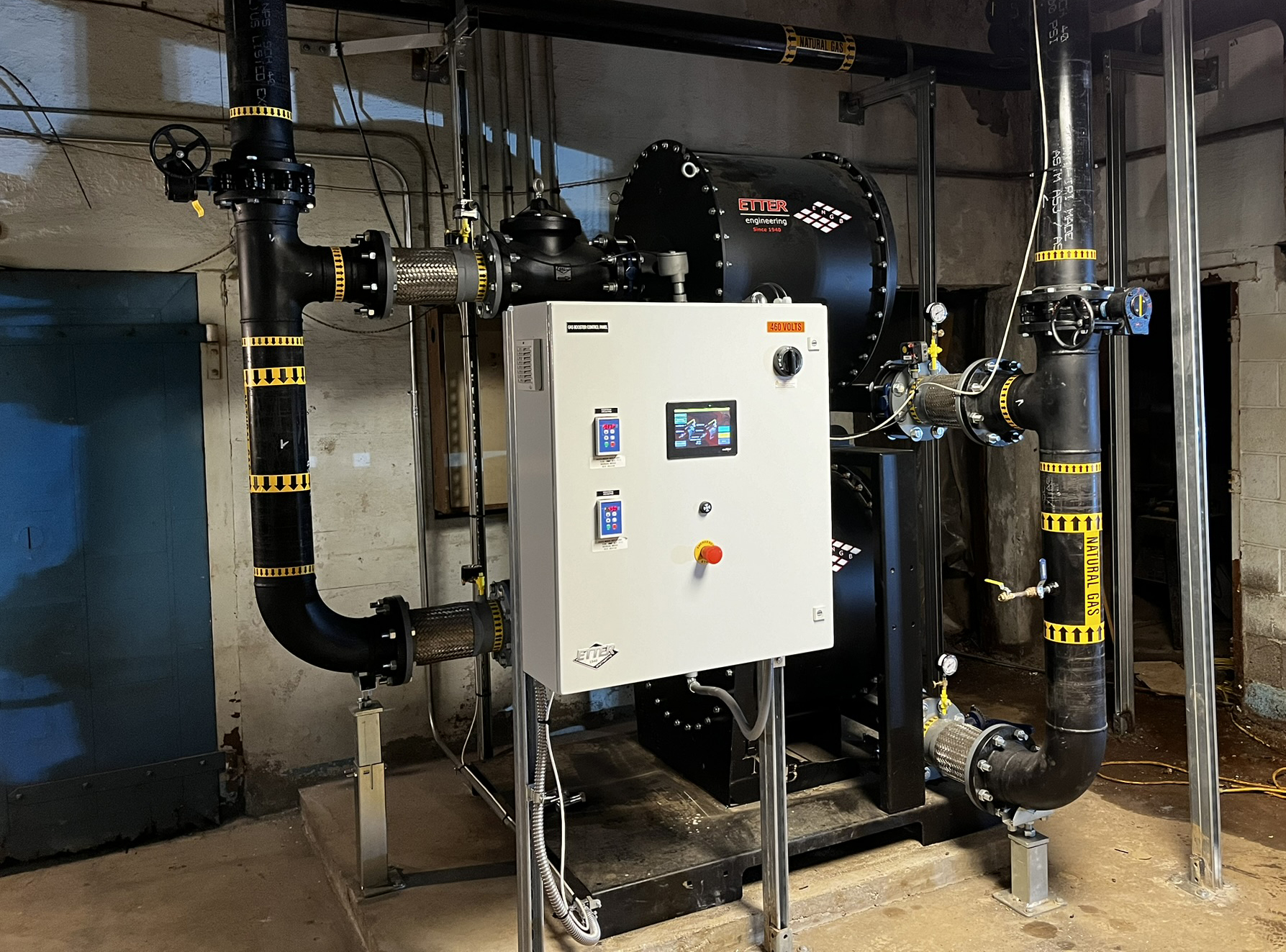Etter gas booster installation