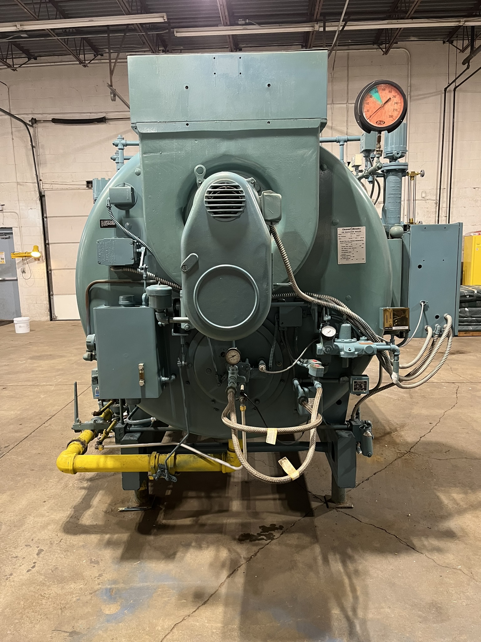 Used 200 HP Firetube Steam Boiler