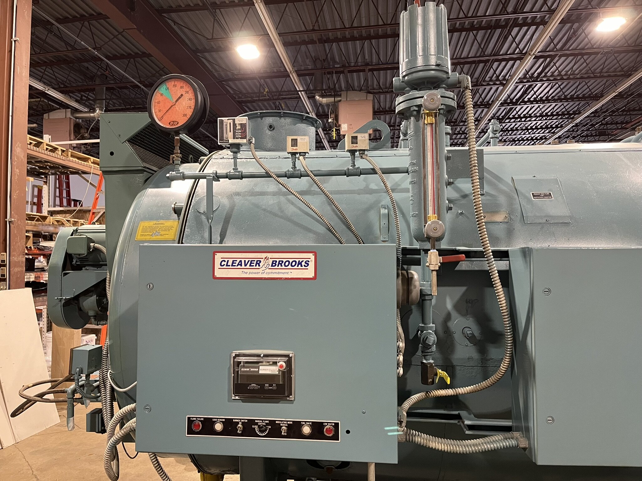 Used 200 HP Firetube Steam Boiler