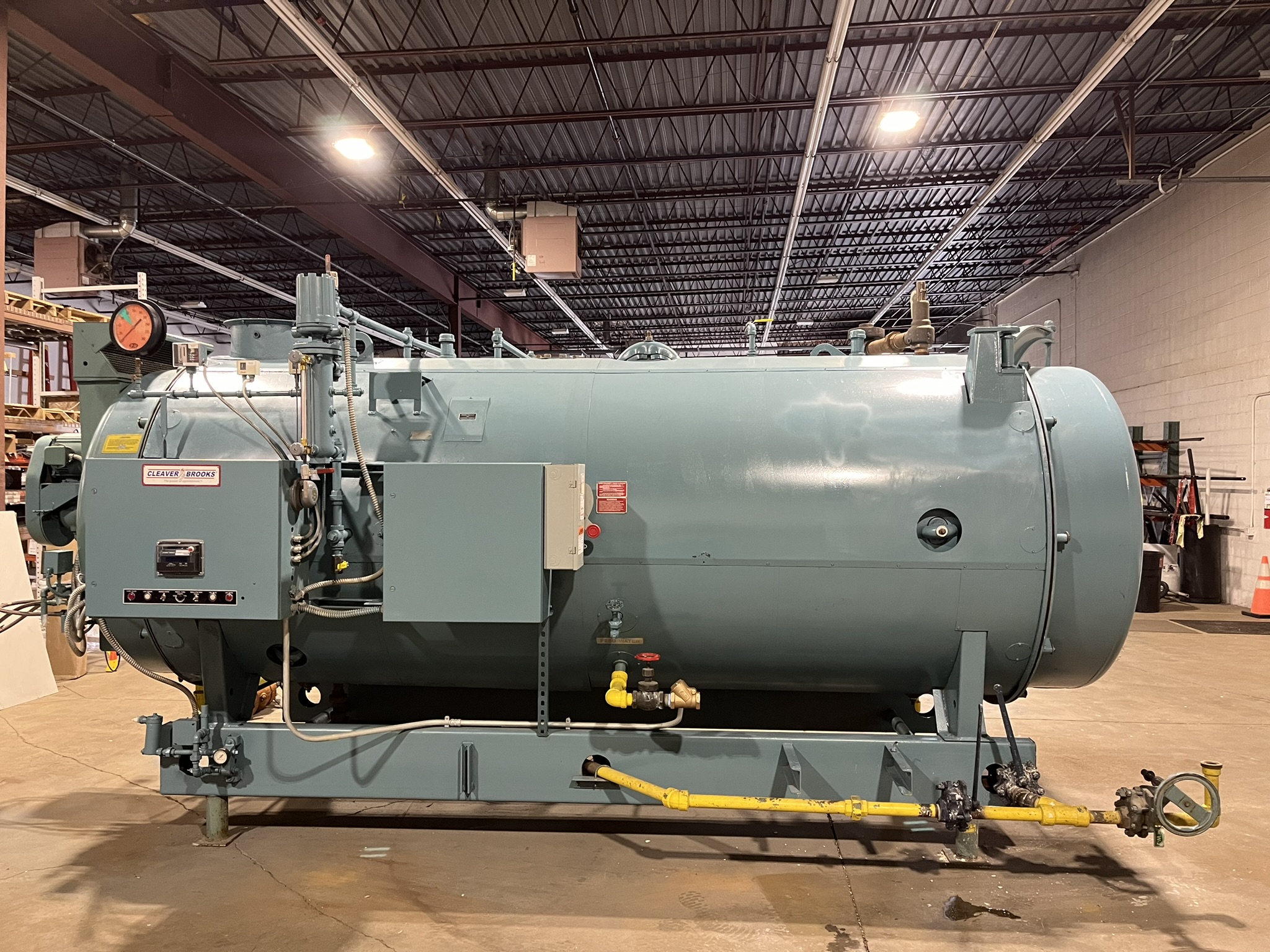 Used 200 HP Firetube Steam Boiler