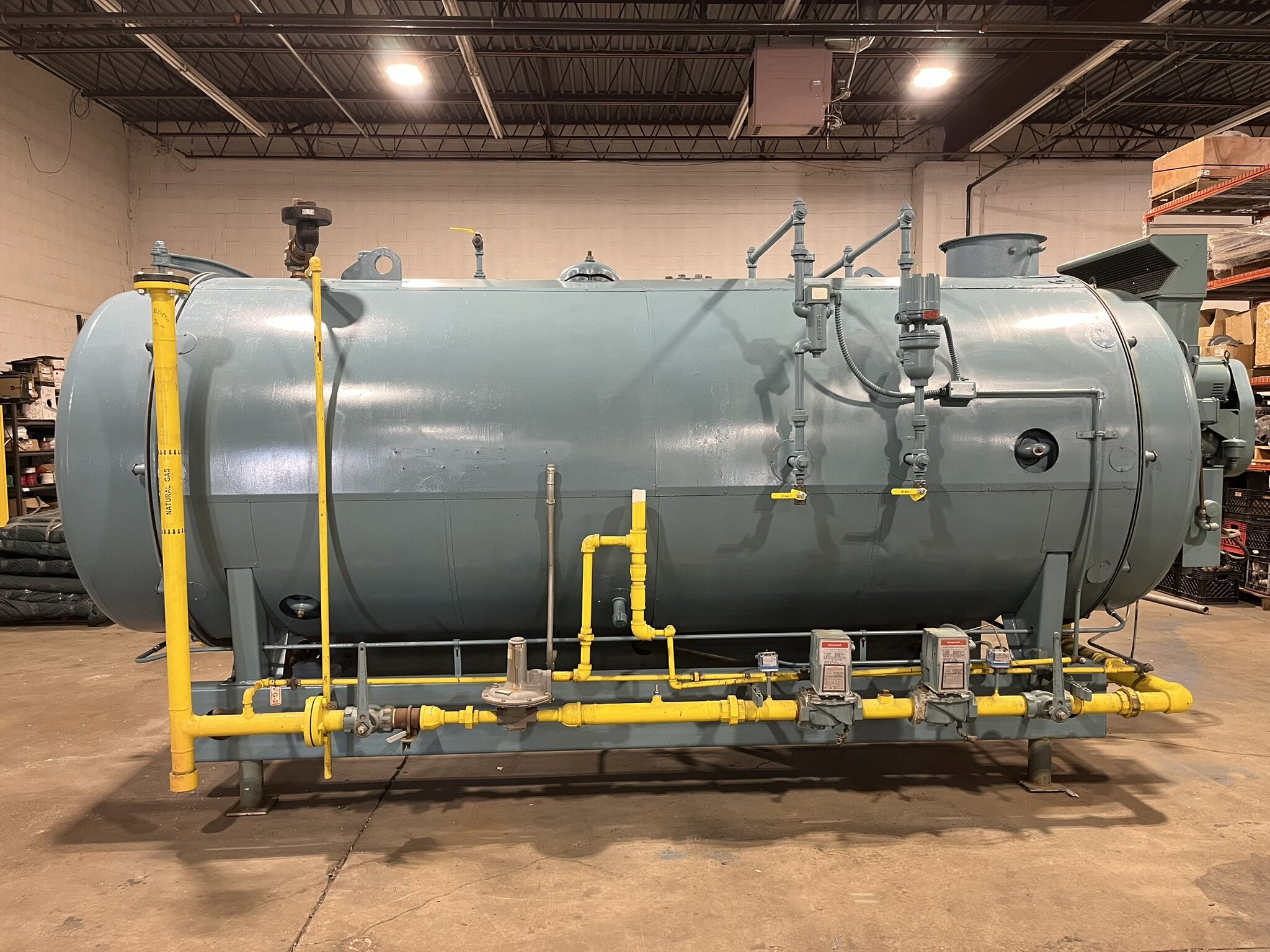 Used 200 HP Firetube Steam Boiler