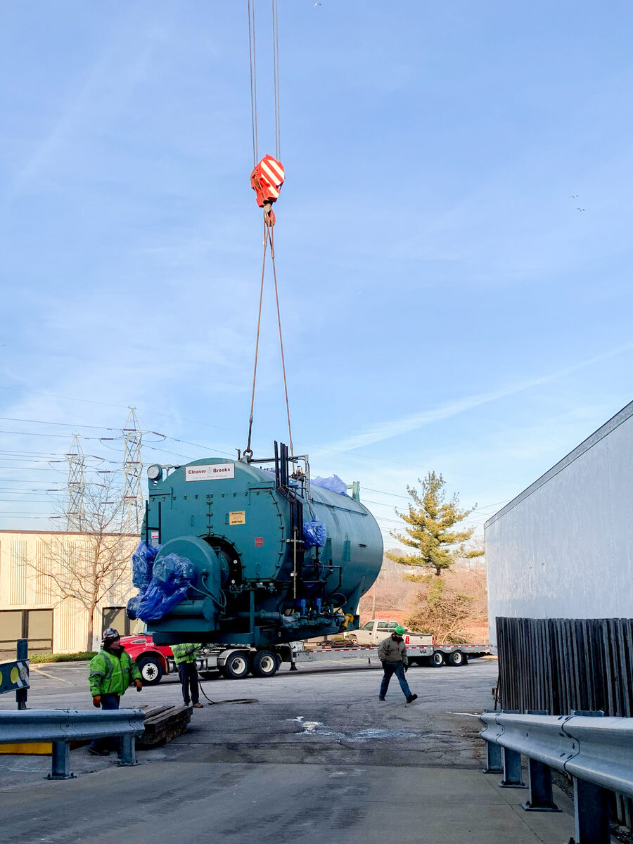 Energy Control boiler crane installation
