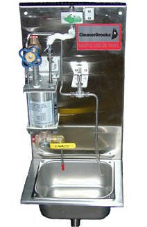 Blowdown sample cooler