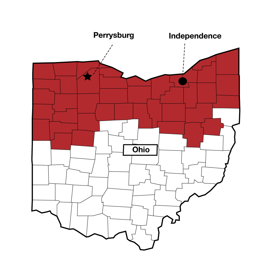 Energy Control Territory in Northern Ohio