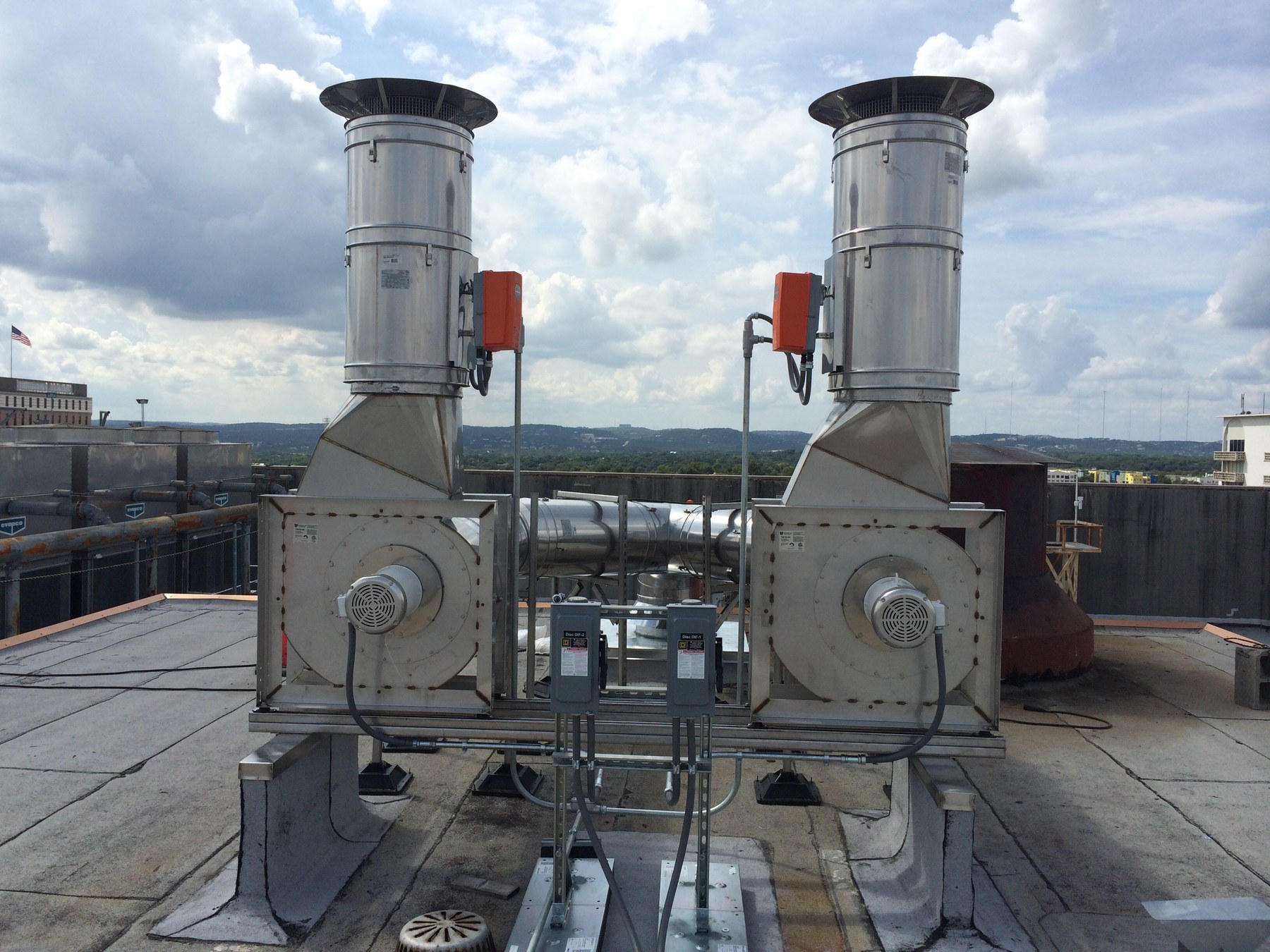 U.S. Draft inline termination fans application